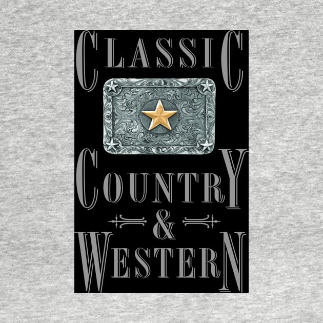 Lone Star - Classic Country and Western Belt Buckles by PLAYDIGITAL2020